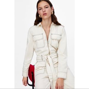 Zara Denim Jumpsuit